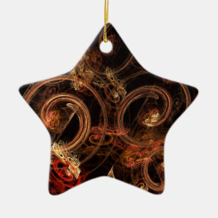 Cerâmica O som da Abstrato de música e o ornamento das estr