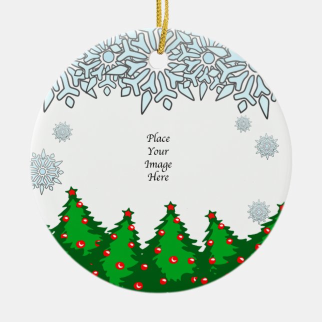 Cerâmica Obrigado! Ornamento das árvores de Natal (Frente)