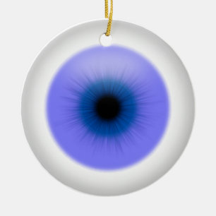 Cerâmica Olhos azuis de suspensão no ornamento do globo