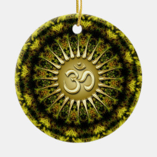 Cerâmica OM Círculo de Tapeçaria Orgânica Ornamento Cerâmic
