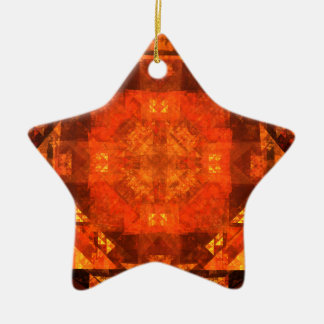 Cerâmica Ornamento Abstrato de Bênção de Arte Estrela