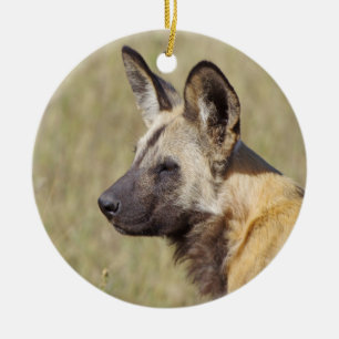 Cerâmica Ornamento Africano de Cães Selvagens