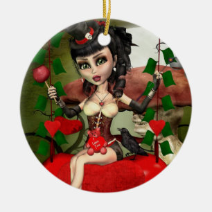 Cerâmica Ornamento Arredondado De Lolita, Gothic Amor De Ma
