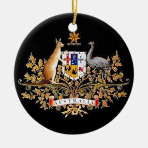 Cerâmica Ornamento australiano da árvore de Natal da bras
