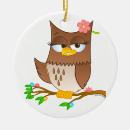 Cerâmica Ornamento bonito da árvore de Natal de Olivia