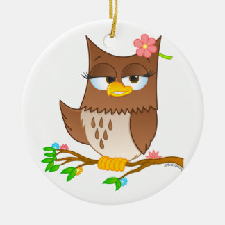 Cerâmica Ornamento bonito da árvore de Natal de Olivia