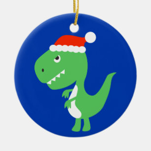 Cerâmica Ornamento bonito de Dino do dinossauro do Natal do