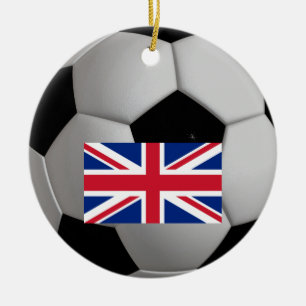 Cerâmica Ornamento britânico do futebol do futebol de Unio