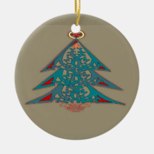 Cerâmica Ornamento celta da árvore de Natal