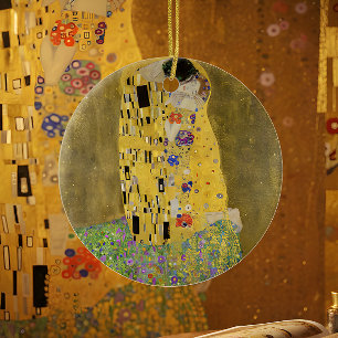Cerâmica Ornamento Cerâmico de Arte Fina Gustav Klimt O Bei