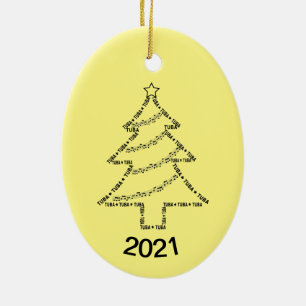 Cerâmica Ornamento Cerâmico de Árvore de Natal Tuba