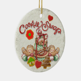 Cerâmica Ornamento Cerâmico de Bolachas de Natal