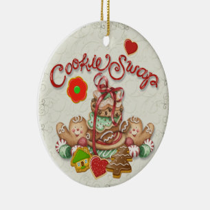 Cerâmica Ornamento Cerâmico de Bolachas de Natal