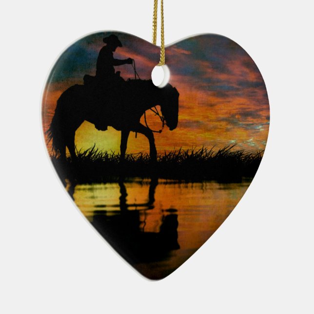 Cerâmica Ornamento cerâmico de cowboy (Direito )