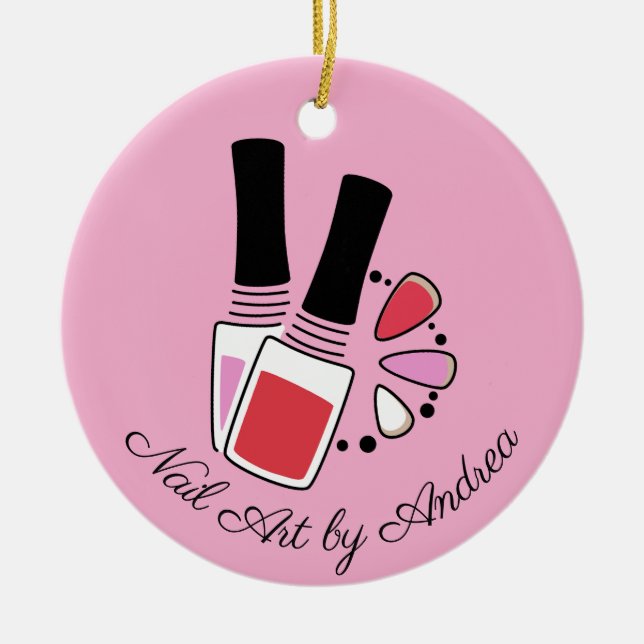 Cerâmica Ornamento cerâmico de Design de Arte unha (Frente)
