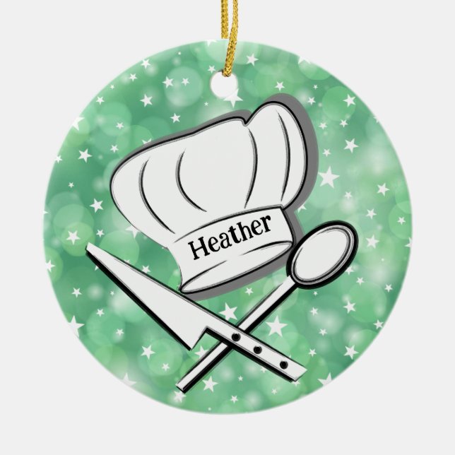 Cerâmica Ornamento cerâmico de Design de chef (Frente)