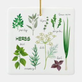 Cerâmica Ornamento cerâmico de Design de plantas aromáticas