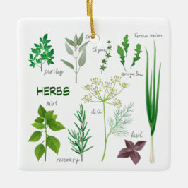 Cerâmica Ornamento cerâmico de Design de plantas aromáticas