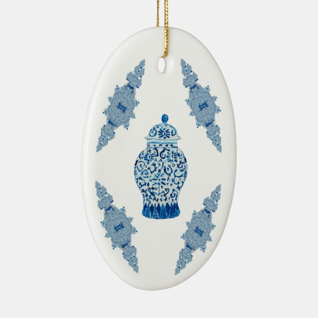 Cerâmica Ornamento Cerâmico de Ginger Ginger Azul (Direito )