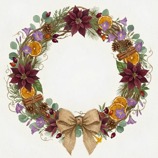 Cerâmica Ornamento Cerâmico de Grinalda de Natal Tropical