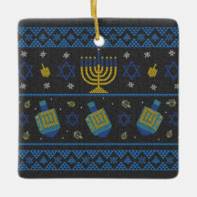 ornamento cerâmico de Hanukkah