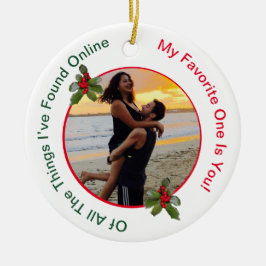 Cerâmica Ornamento Cerâmico de Natal do casal