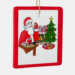 Cerâmica Ornamento cerâmico de Natal doce