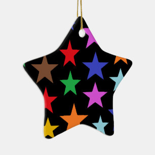 Cerâmica Ornamento Cerâmico de Natal em Forma de Estrela Pe