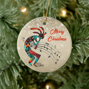 Cerâmica Ornamento Cerâmico de Natal Kokopelli