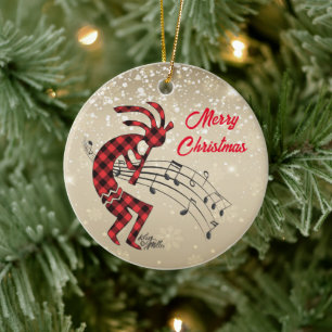 Cerâmica Ornamento Cerâmico de Natal Kokopelli