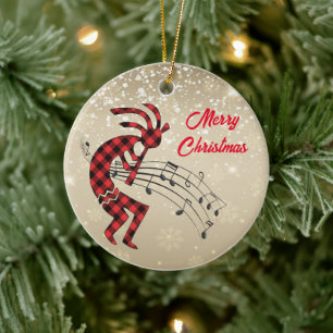 Cerâmica Ornamento Cerâmico de Natal Kokopelli