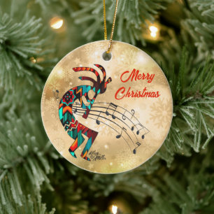 Cerâmica Ornamento Cerâmico de Natal Kokopelli