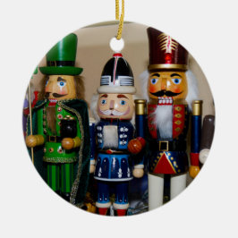 Cerâmica Ornamento Cerâmico de Noz-Cracker de Natal
