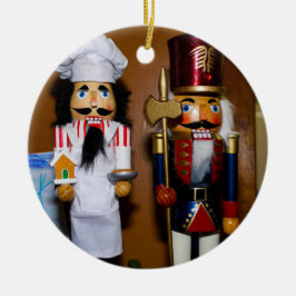 Cerâmica Ornamento Cerâmico de Noz-Cracker de Natal