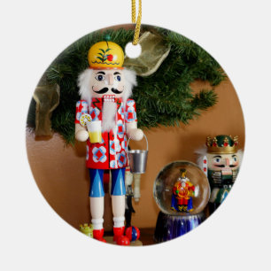 Cerâmica Ornamento Cerâmico de Noz-Cracker de Natal
