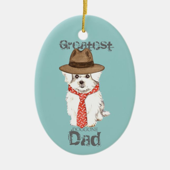 Cerâmica Ornamento cerâmico de Pai maltês (Frente)