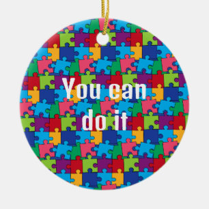 Cerâmica Ornamento cerâmico de peças de Quebra-cabeça de vi