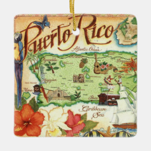 Cerâmica Ornamento cerâmico de Porto Rico