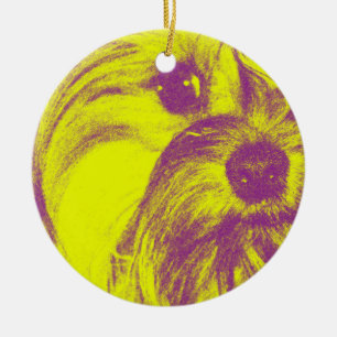 Cerâmica Ornamento cerâmico de Yorkie