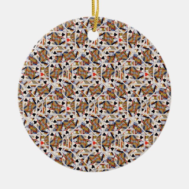 Cerâmica Ornamento cerâmico dos cartões de jogo (Frente)