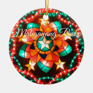 Cerâmica Ornamento cerâmico Lanterna de Natal nas Filipina