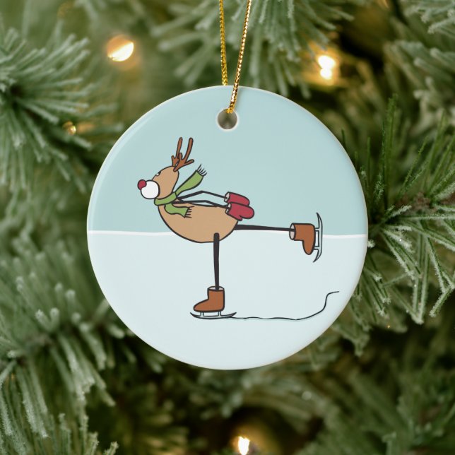 Cerâmica Ornamento cerâmico para Renas de Dança Cuta (Árvore)