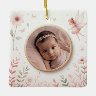Cerâmica Ornamento cerâmico personalizável com quadro de fa