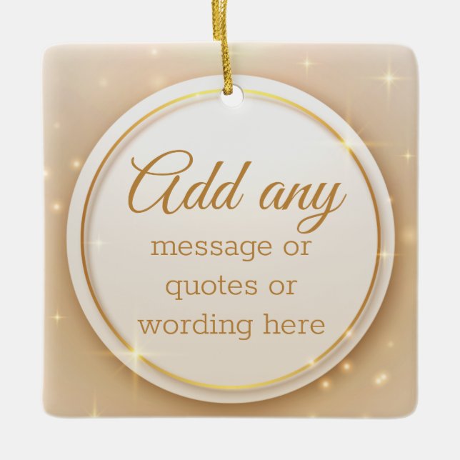 Cerâmica Ornamento cerâmico simples e elegante de feriado D (Frente)