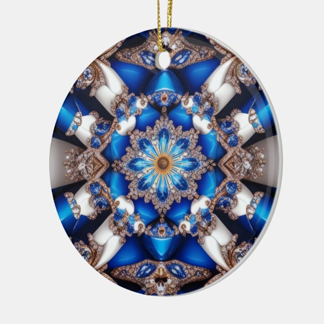 Cerâmica Ornamento com Design argentino de cores (Esquerda)