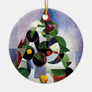Cerâmica ornamento da árvore de Natal abstrato