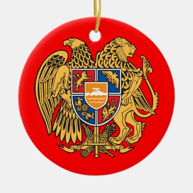 Cerâmica Ornamento da árvore de Natal de ARMENIA* (Frente)