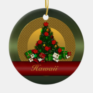 Cerâmica Ornamento da árvore de Natal de Havaí