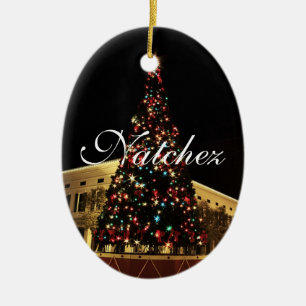 Cerâmica Ornamento da árvore de Natal de Natchez