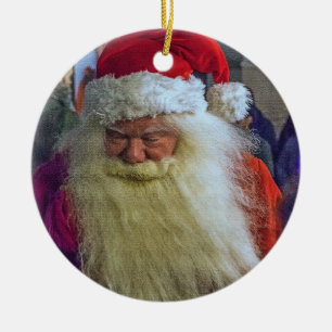 Cerâmica ornamento da Árvore de Natal de papais noeis